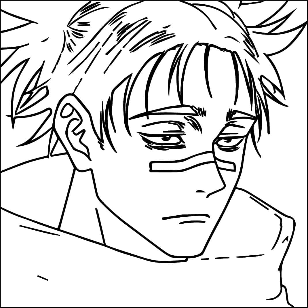 Coloriage Choso de Anime Jujutsu Kaisen