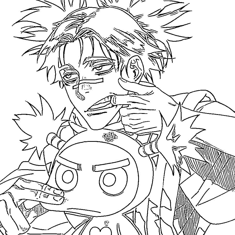 Coloriage Choso drôle