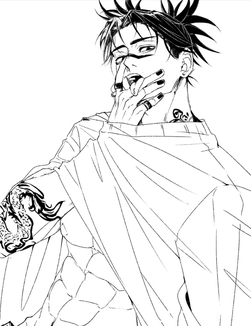 Coloriage Choso facile