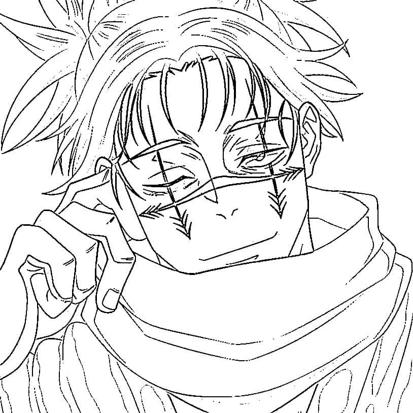 Coloriage Choso souriant