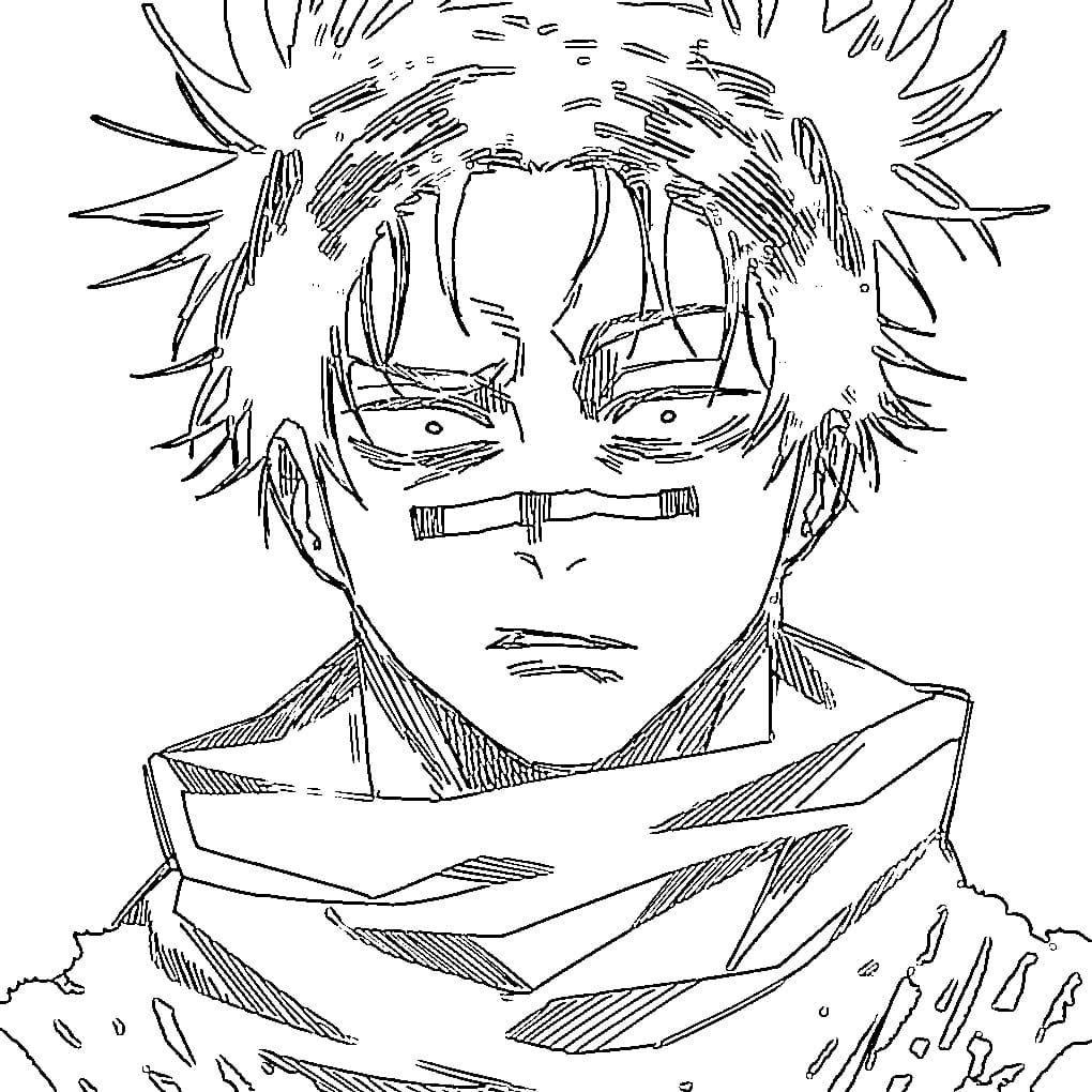 Coloriage Choso stupide