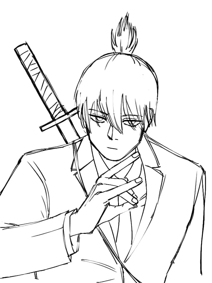 Coloriage Croquis d'Aki Hayakawa