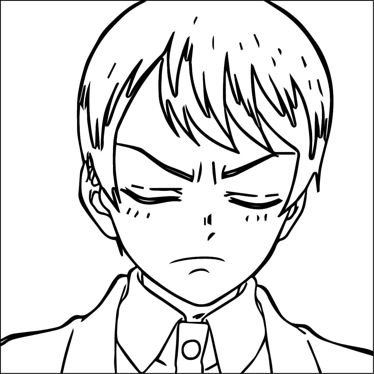 Coloriage Demon Slayer Yushiro