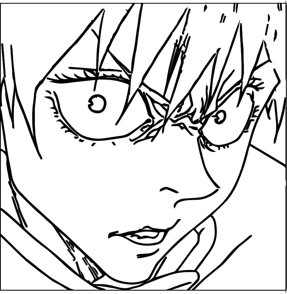 Coloriage En colère Yuta Okkotsu