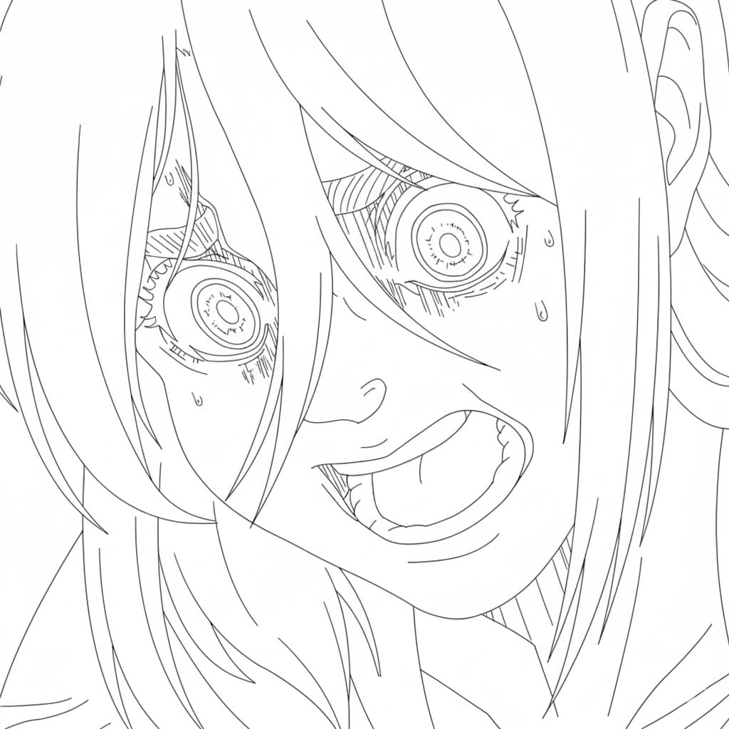 Coloriage Gaby Braun pleure