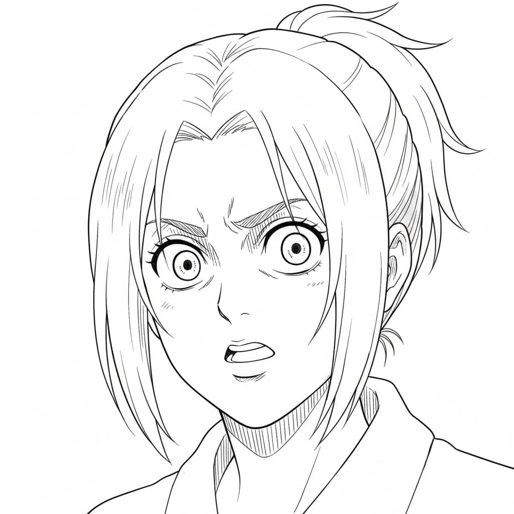 Coloriage Gaby Braun stupide