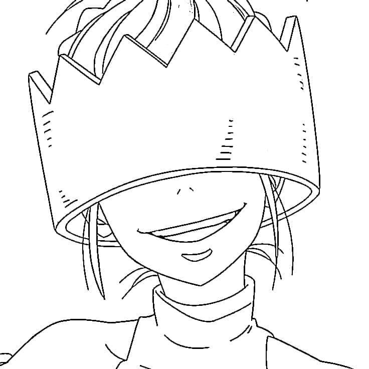 Coloriage Haumea dans Fire Force