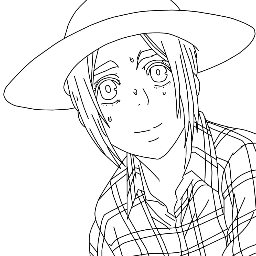 Coloriage Heureux Gaby Braun