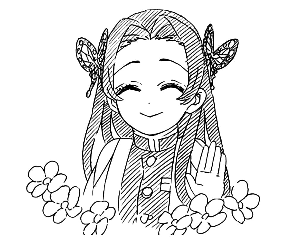 Coloriage Joyeux Kanae Kocho