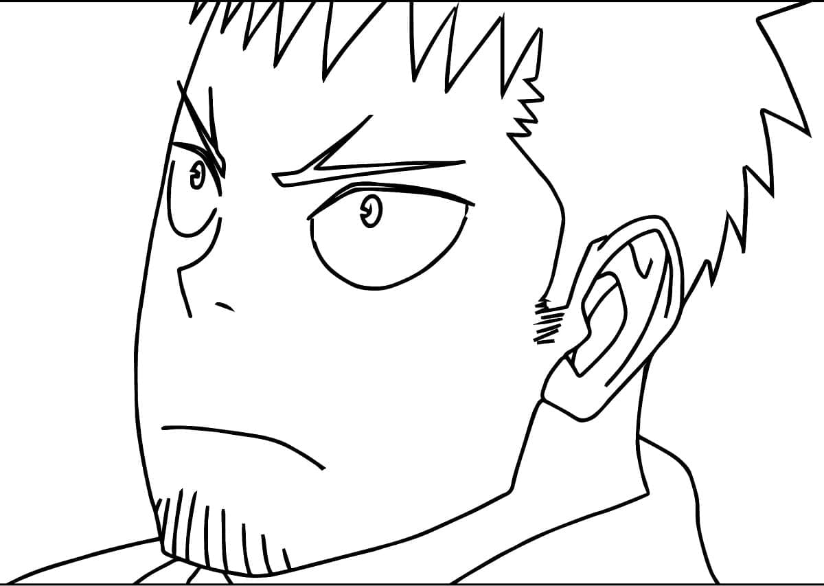 Coloriage Kafka Hibino de Kaiju No 8