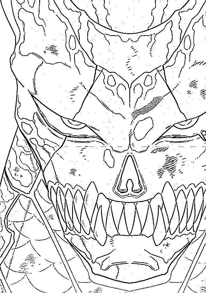 Coloriage Kaiju No 8