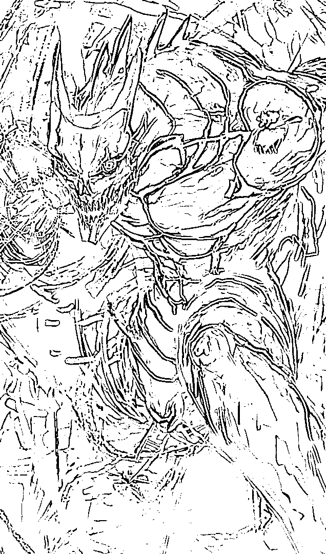 Coloriage Kaiju No 8 punch
