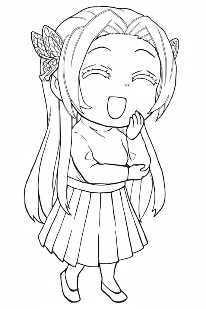 Coloriage Kanae Kocho basique