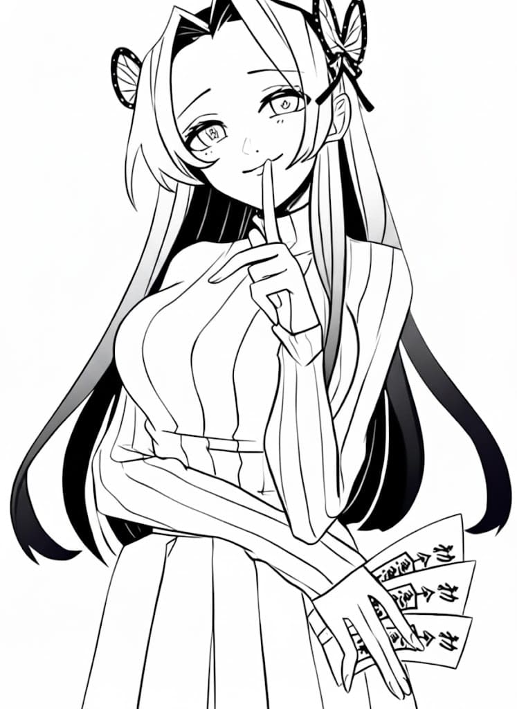 Coloriage Kanae Kocho Incroyable