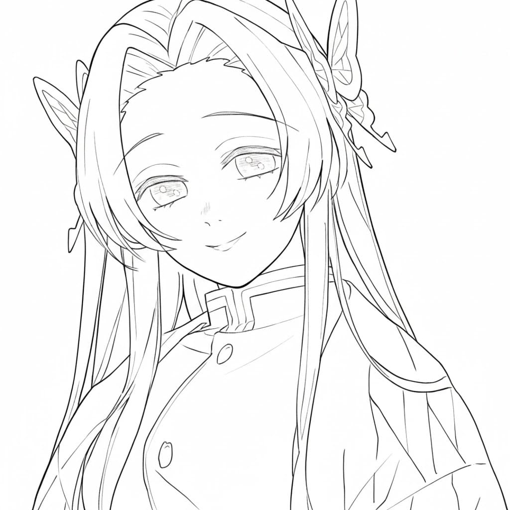 Coloriage Kanae Kocho tendre