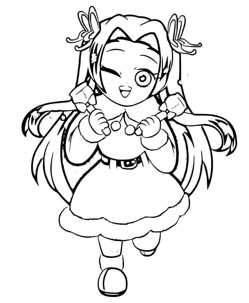 Coloriage Kawaii Kanae Kocho