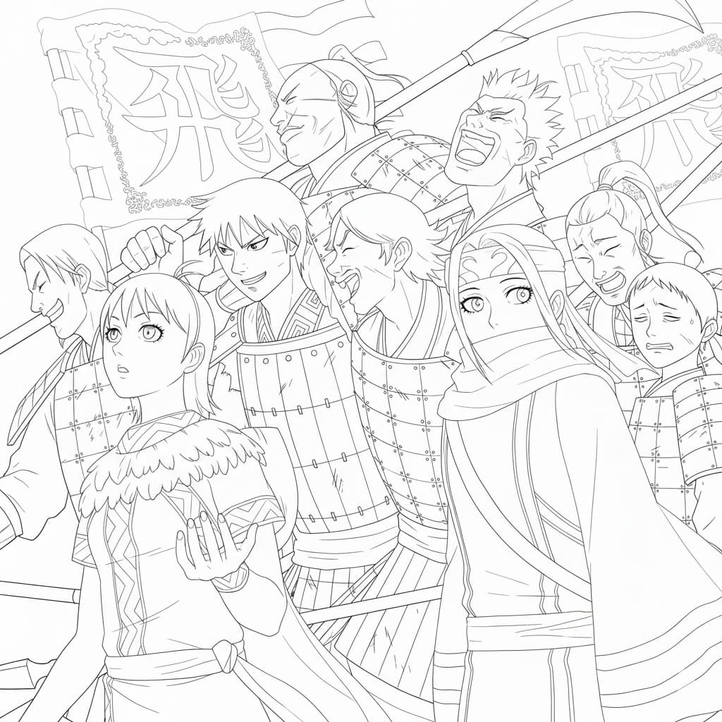 Coloriage Kingdom très cool