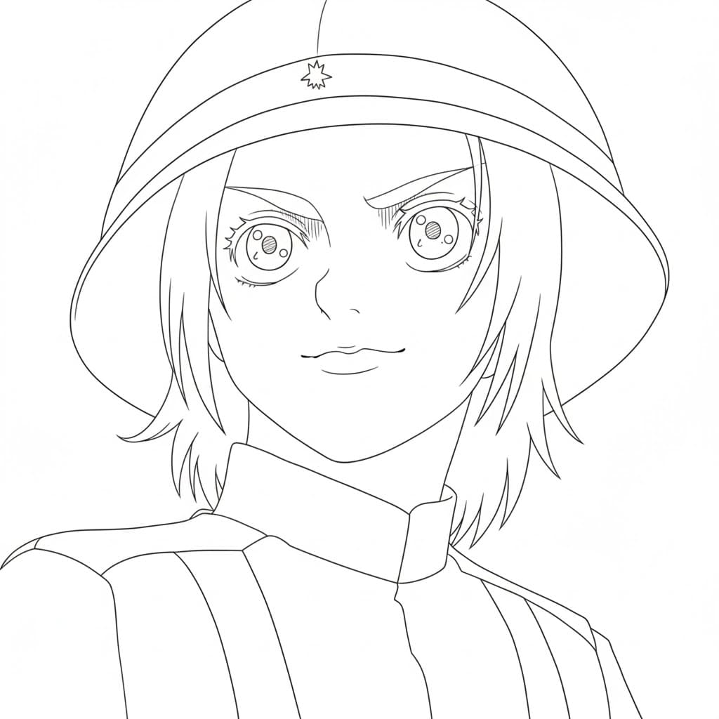 Coloriage La beauté de Gaby Braun