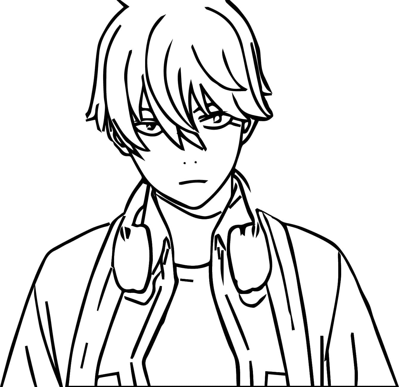 Coloriage Leno Ichikawa de Kaiju No 8