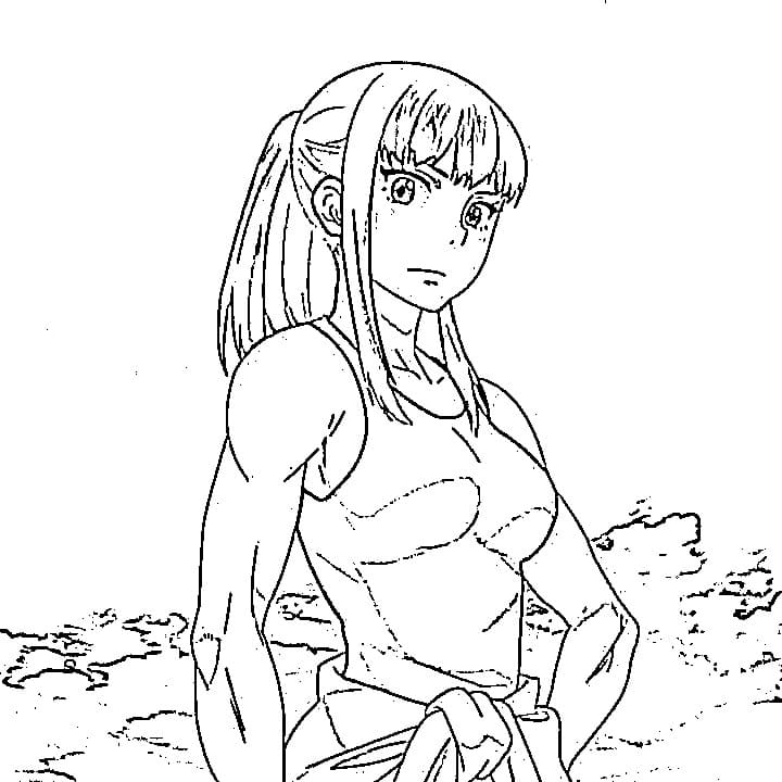 Coloriage Maki Oze beauté