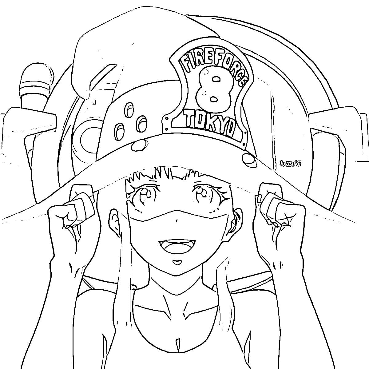 Coloriage Maki Oze très mignon