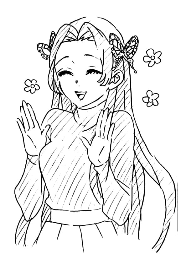 Coloriage Mignon Kanae Kocho