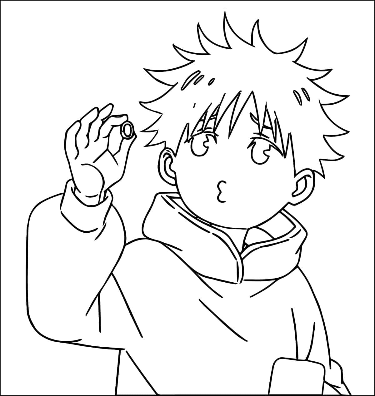 Coloriage Mignon Yuta Okkotsu