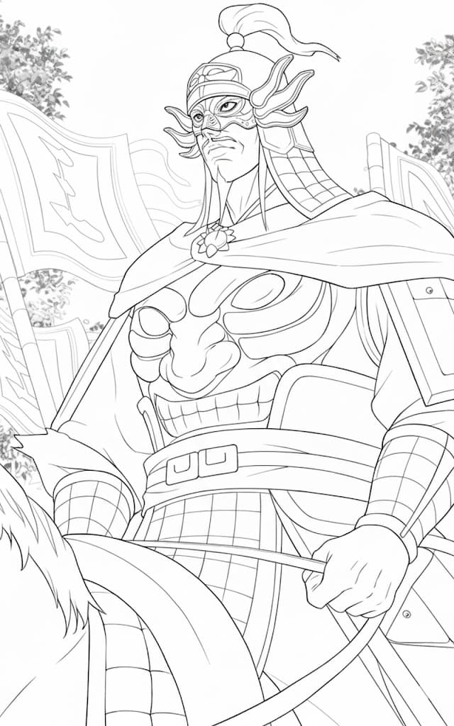 Coloriage Ou Sen de Anime Kingdom