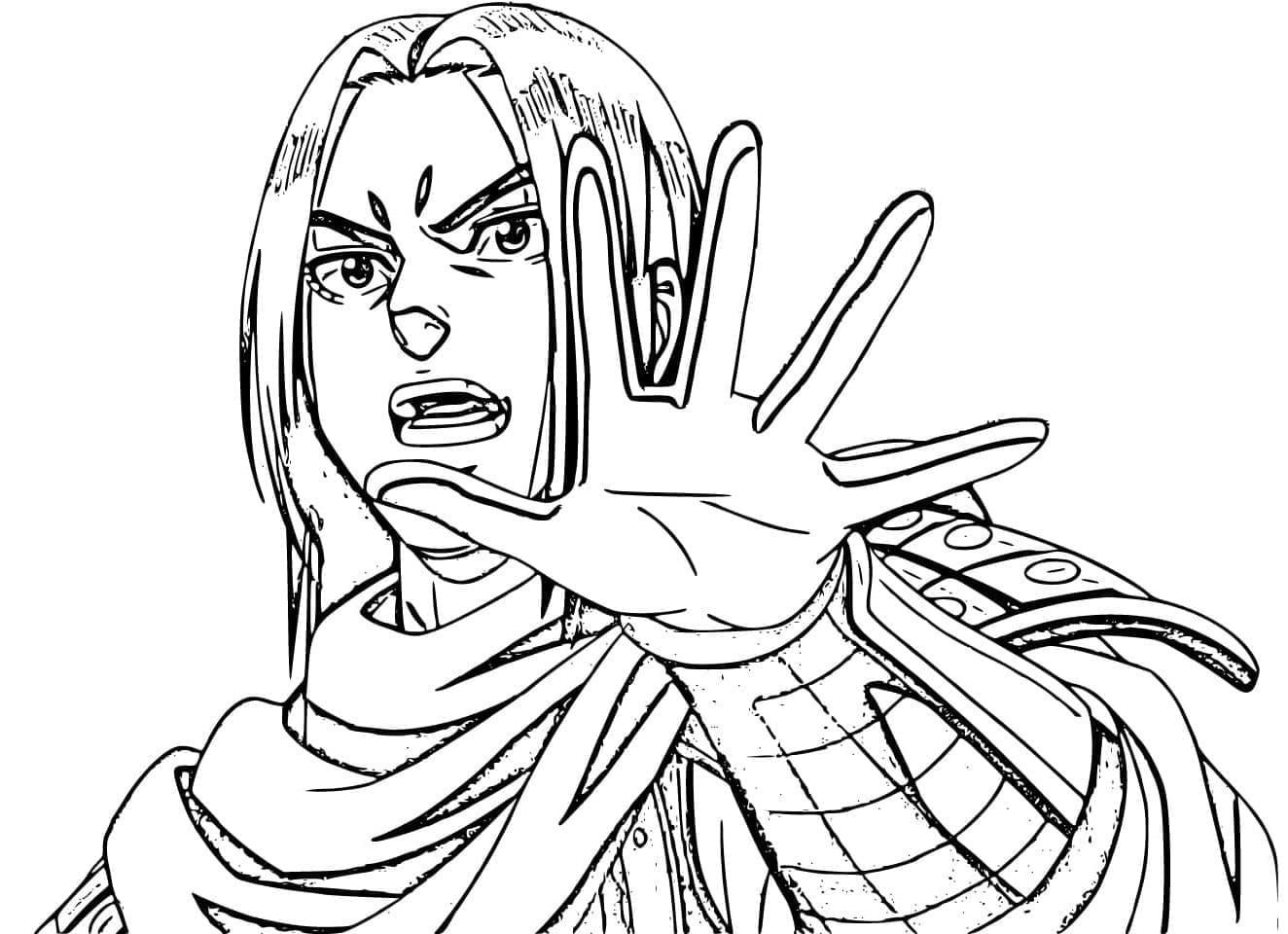 Coloriage Personnage de Anime Kingdom