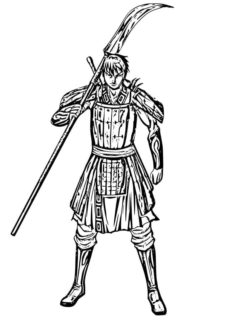 Coloriage Ri Shin dans Anime Kingdom