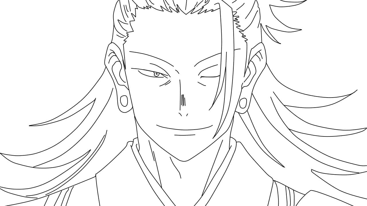 Coloriage Suguru de from Anime Jujutsu Kaisen