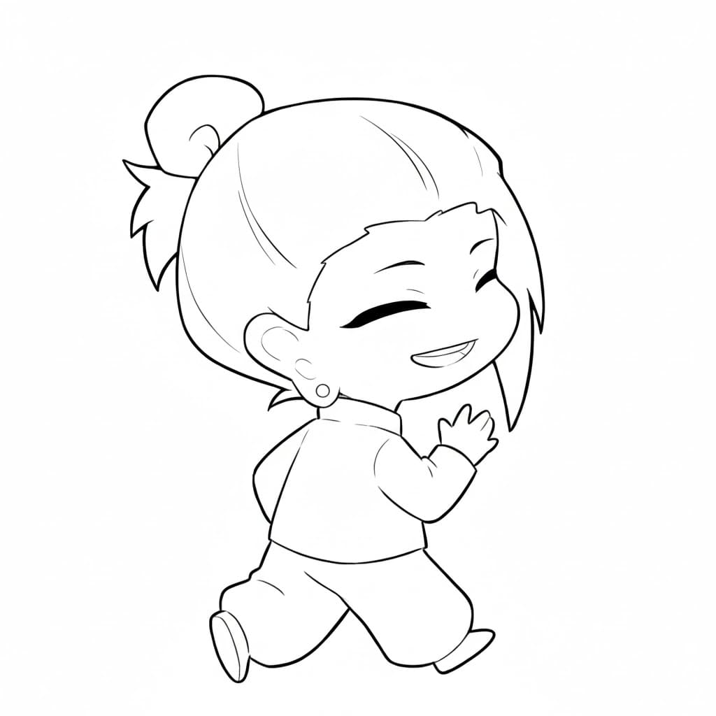 Coloriage Suguru Geto mignon