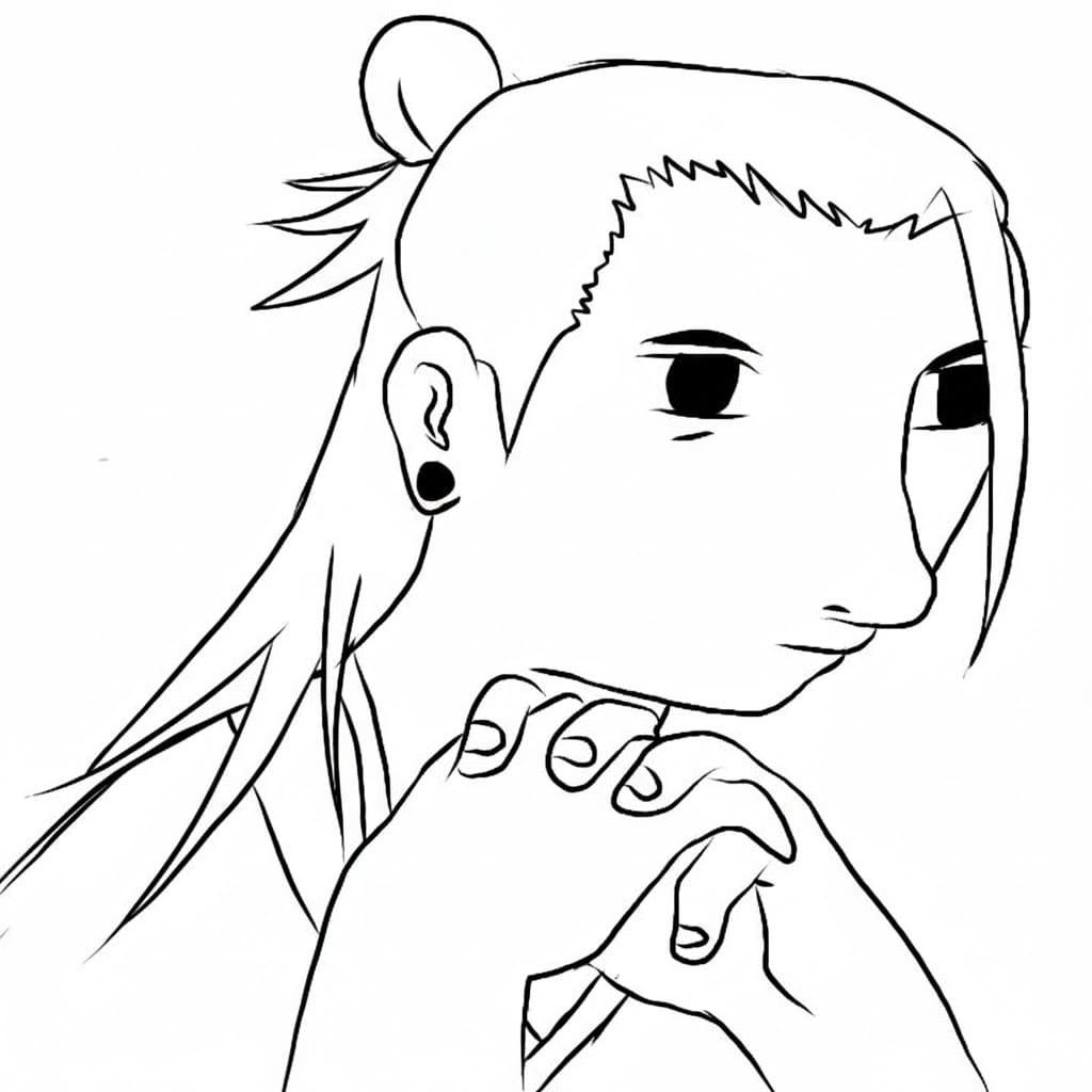 Coloriage Suguru Geto pensée