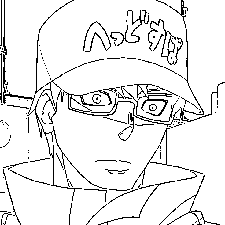 Coloriage Takehisa Hinawa affronter