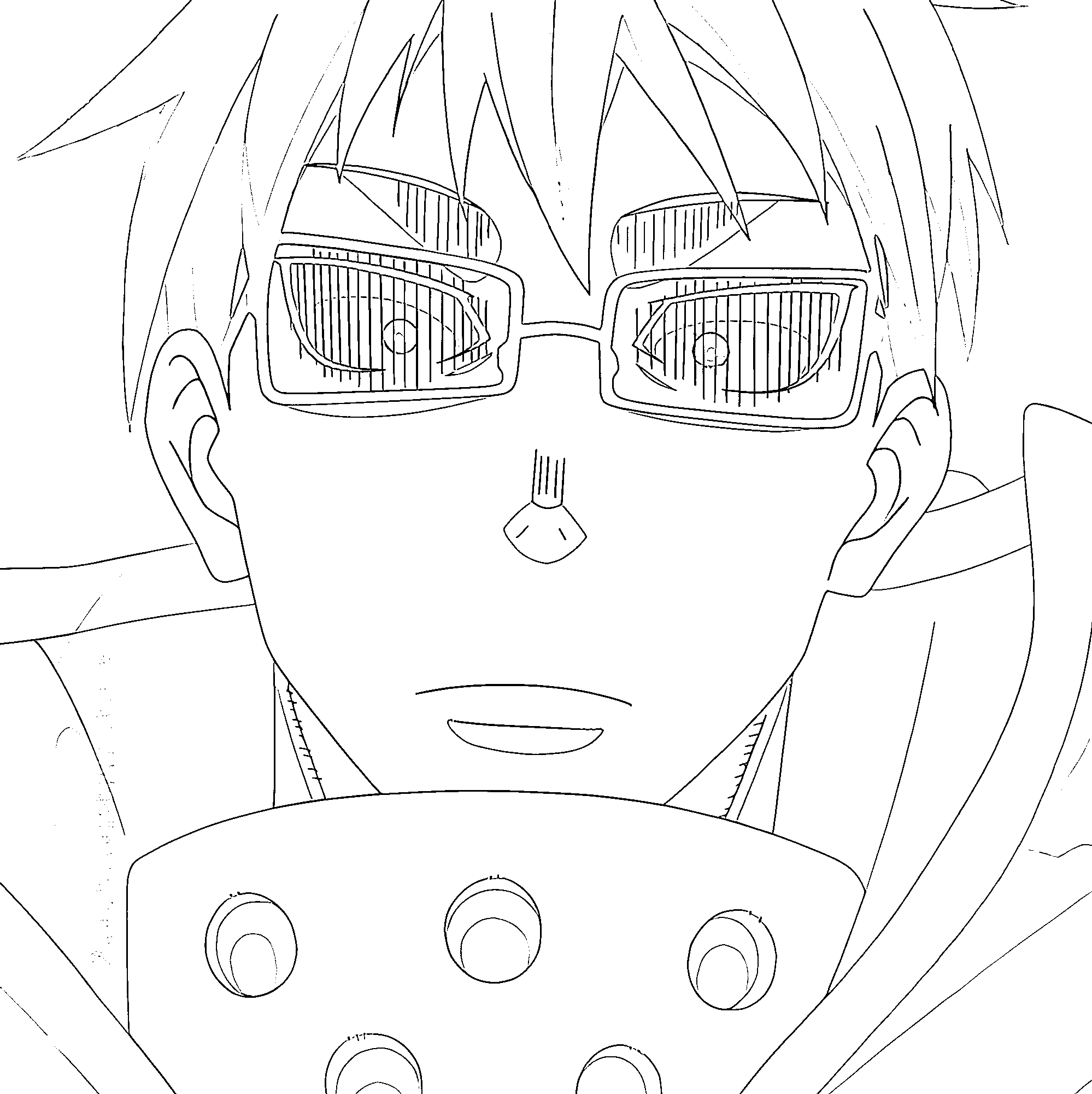 Coloriage Takehisa Hinawa blanchir