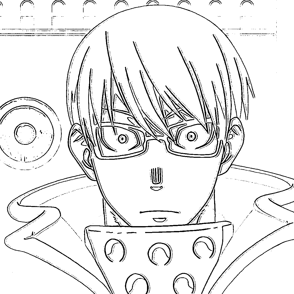 Coloriage Takehisa Hinawa stupide