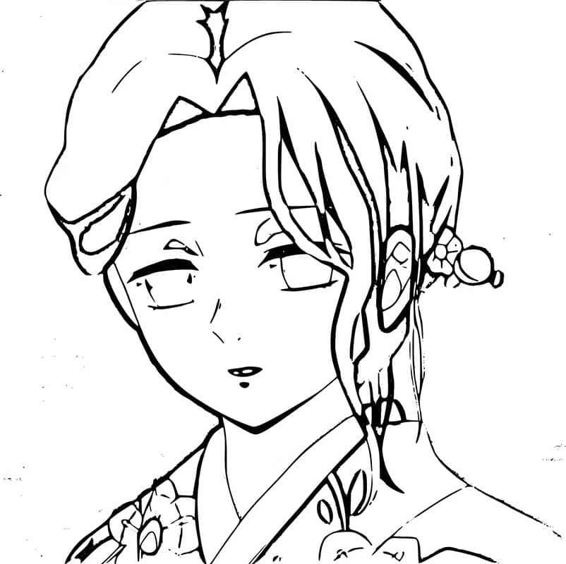 Coloriage Tamayo dans Anime Demon Slayer