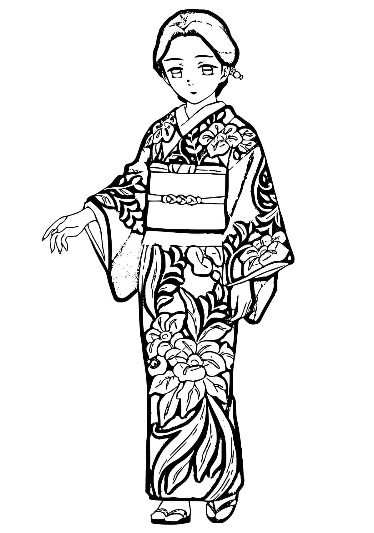 Coloriage Tamayo de Anime Demon Slayer