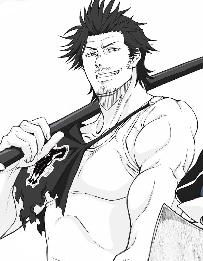 Coloriage Yami Sukehiro très cool