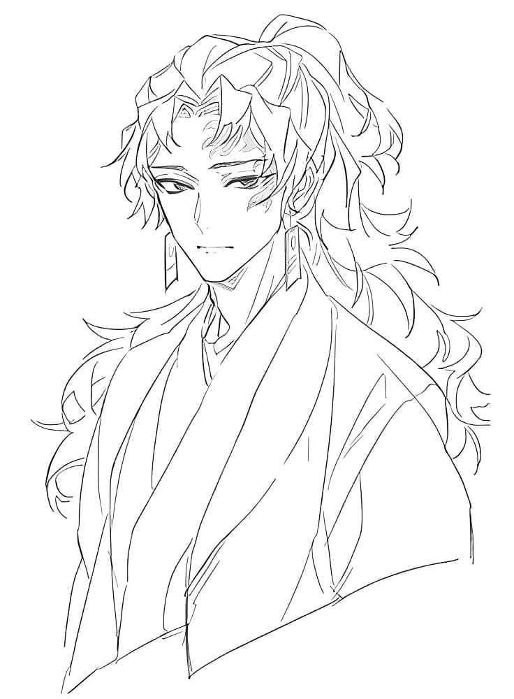 Coloriage Yoriichi Esquisser