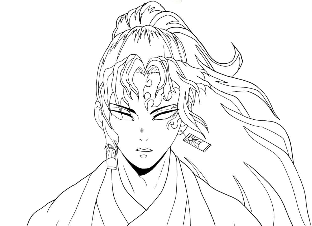 Coloriage Yoriichi Tsugikuni