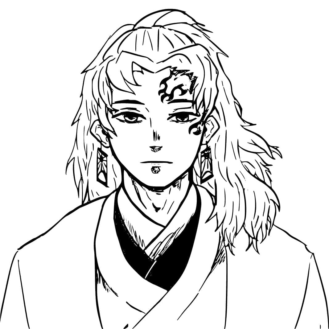 Coloriage Yoriichi Tsugikuni de Demon Slayer