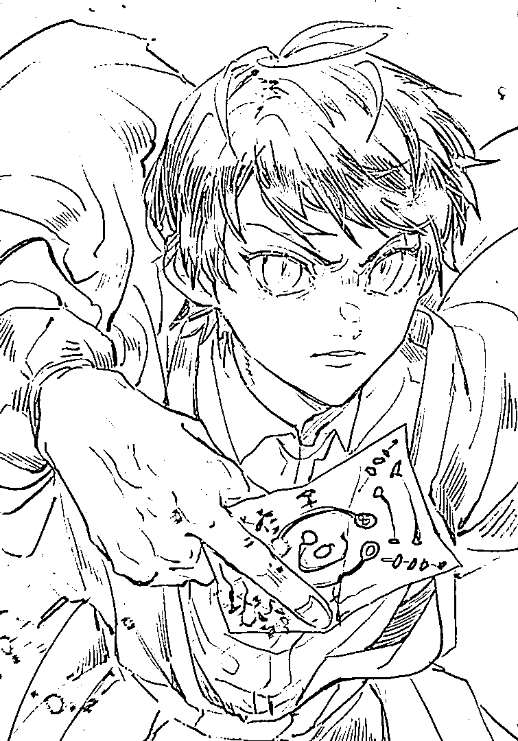 Coloriage Yushiro beau