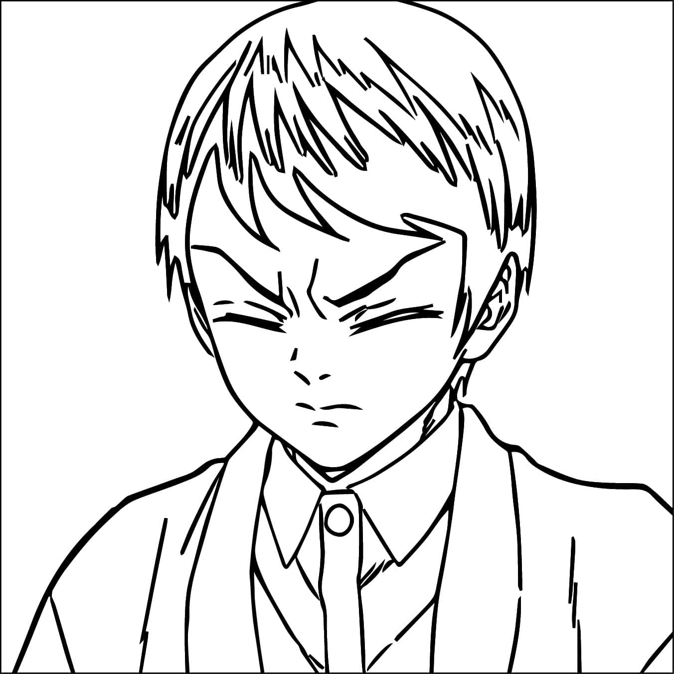 Coloriage Yushiro Demon Slayer