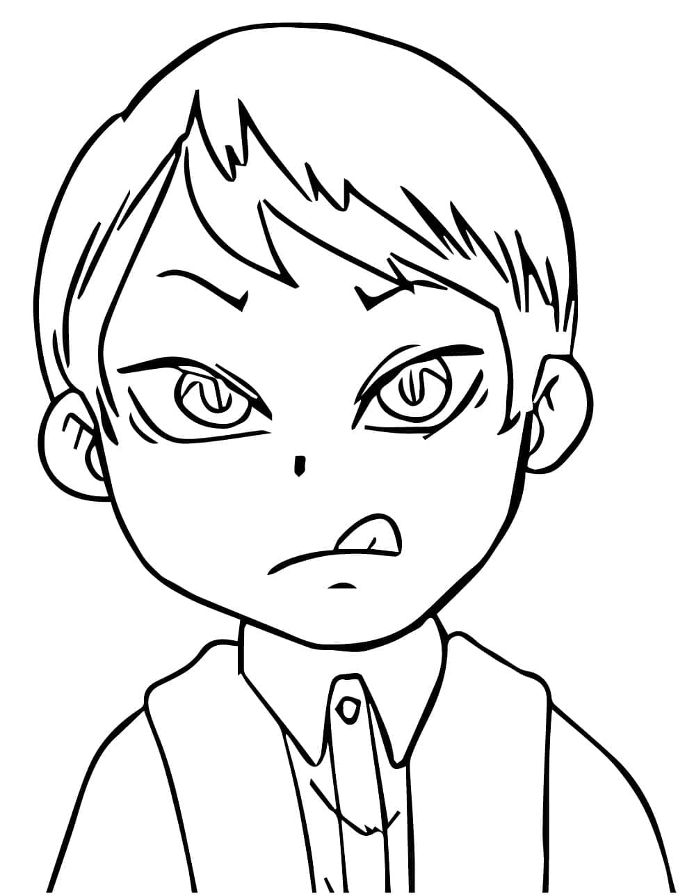 Coloriage Yushiro le drôle