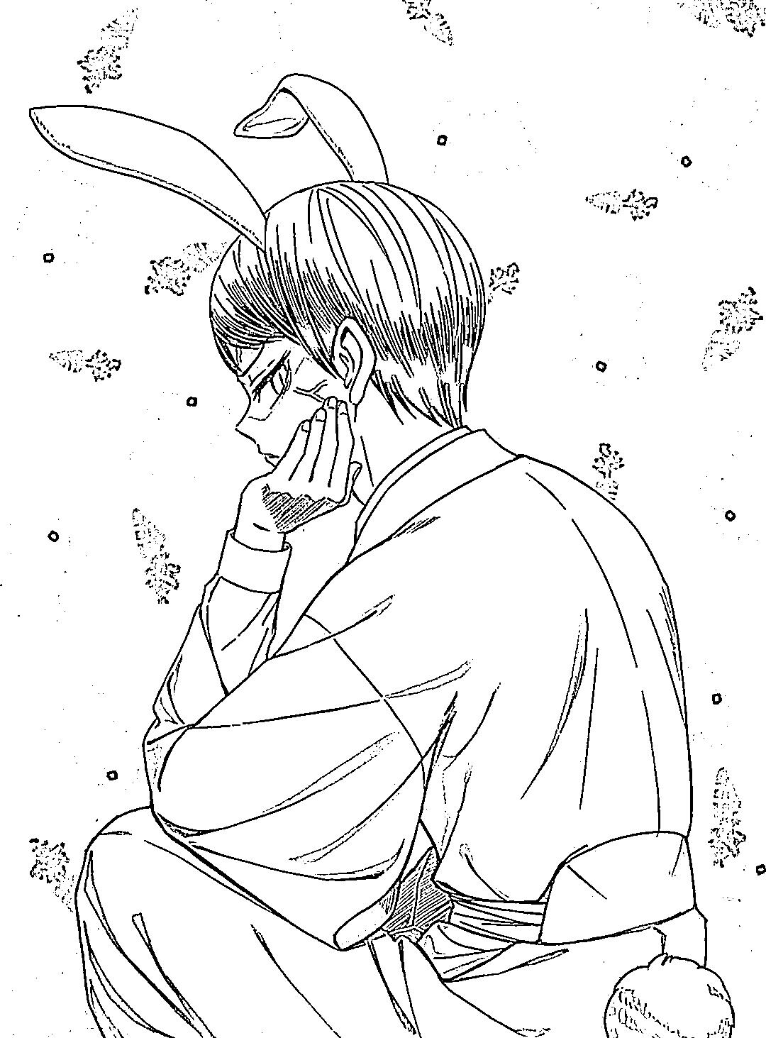 Coloriage Yushiro mignon