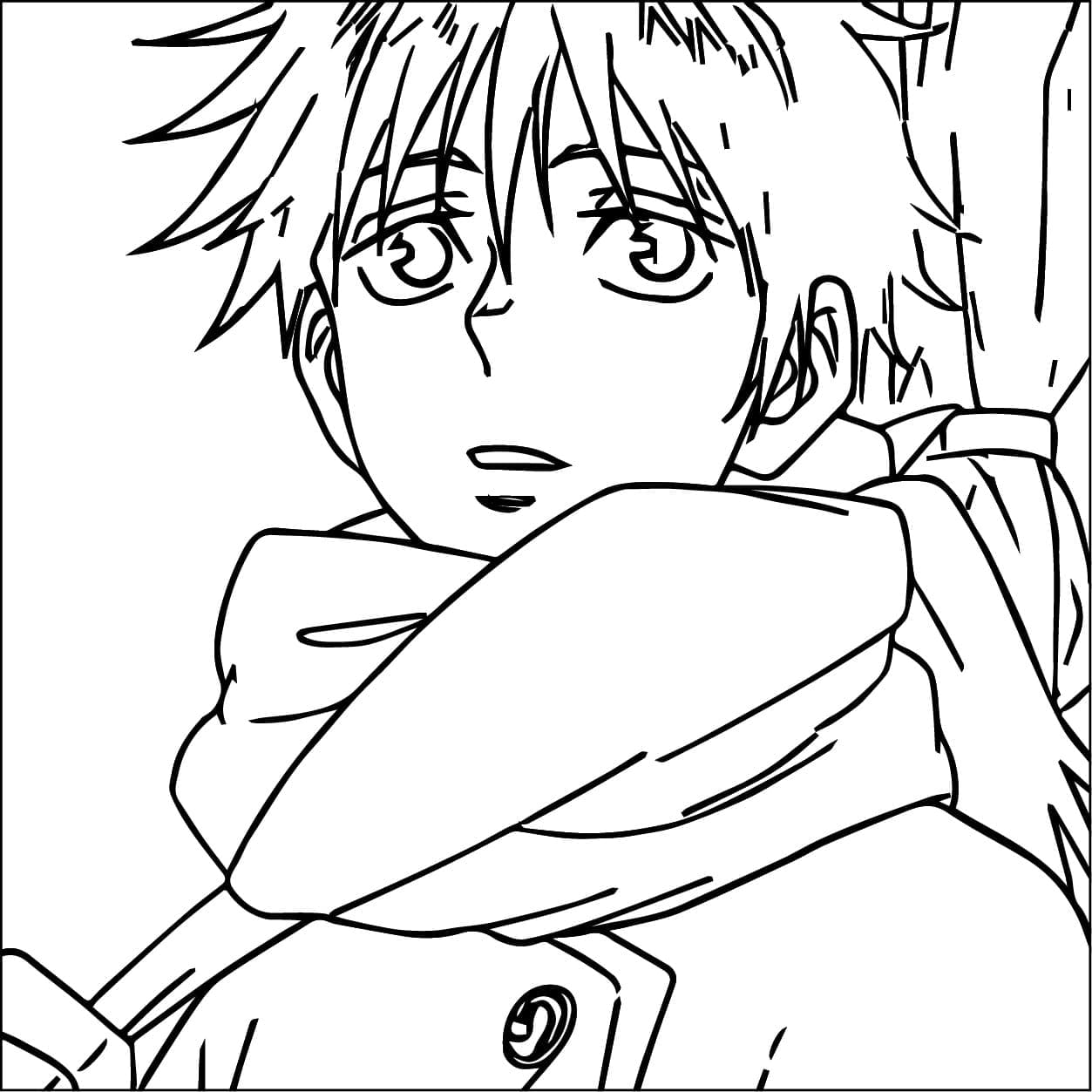 Coloriage Yuta Okkotsu de Jujutsu Kaisen