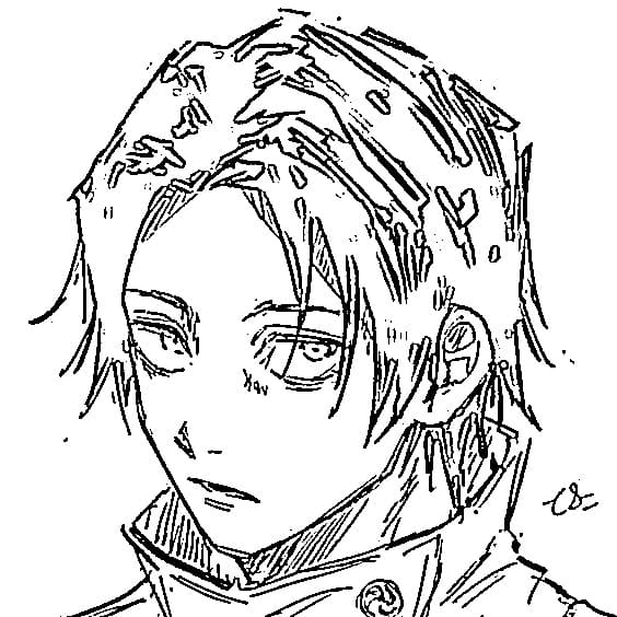 Coloriage Yuta Okkotsu est cool