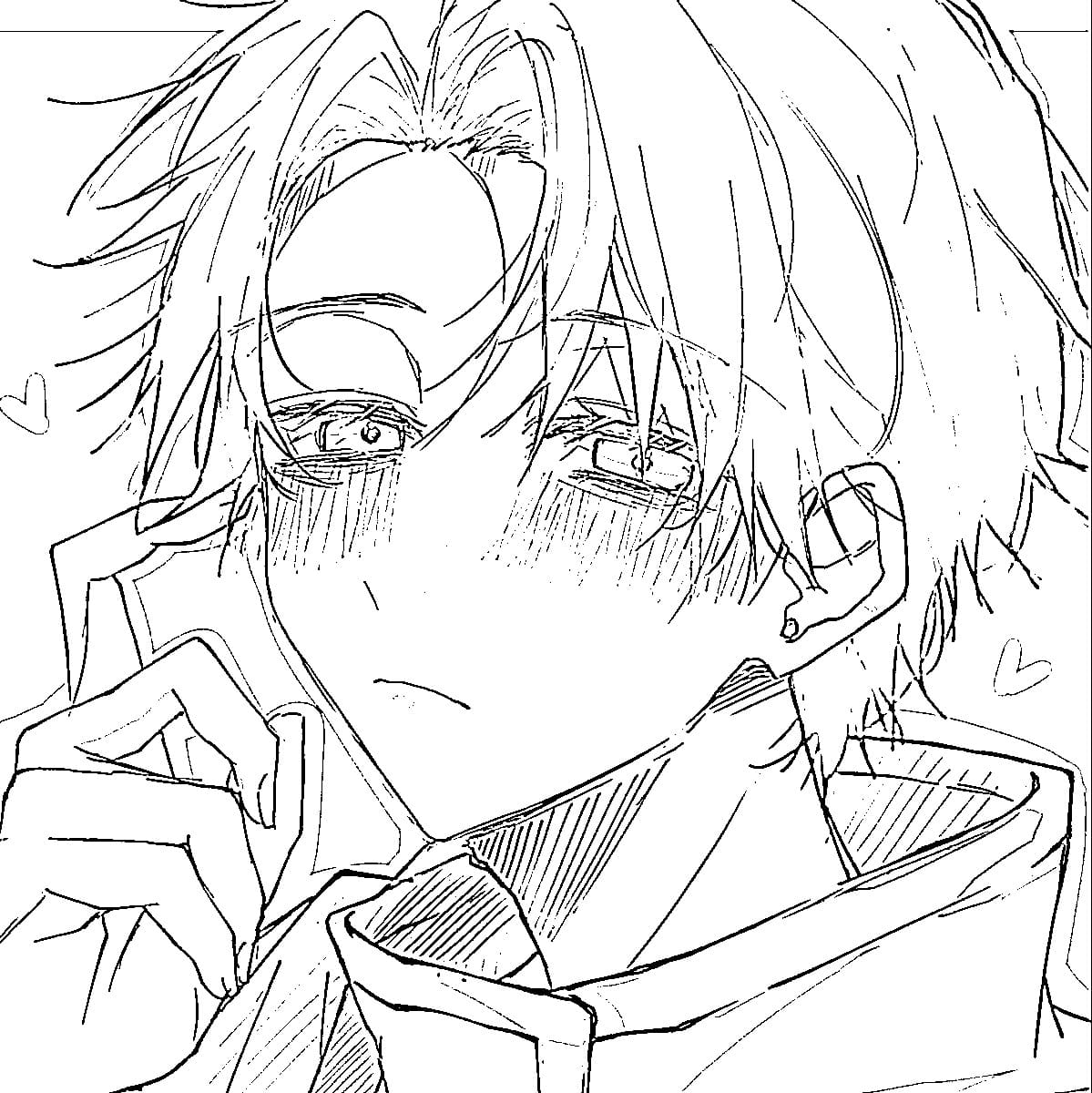 Coloriage Yuta Okkotsu mignon