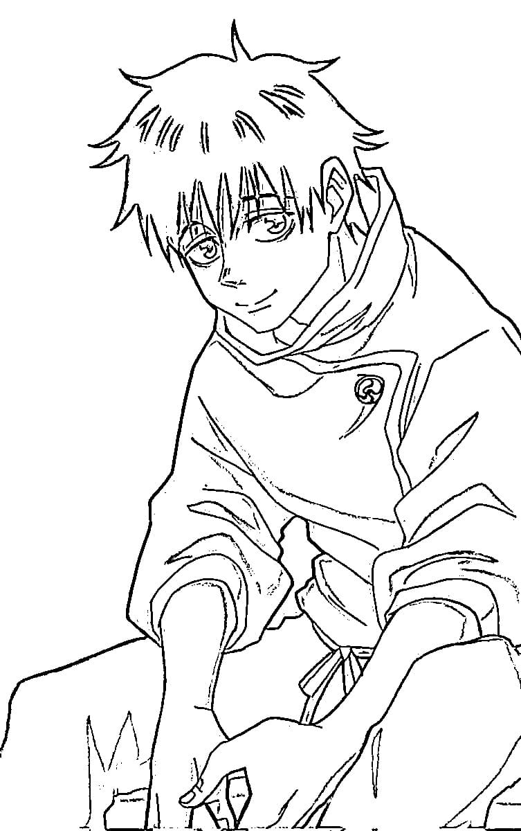 Coloriage Yuta Okkotsu séance